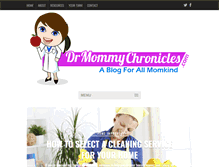 Tablet Screenshot of drmommychronicles.com